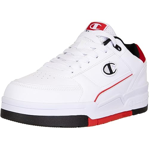 Champion Rebound Low Sneaker Trainer Schuhe (WHT/RED/NBK, Numeric_45) von Champion