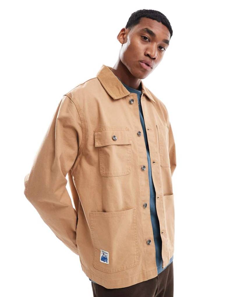 Champion - Rochester - Utility-Jacke in Braun mit Fronttaschen von Champion