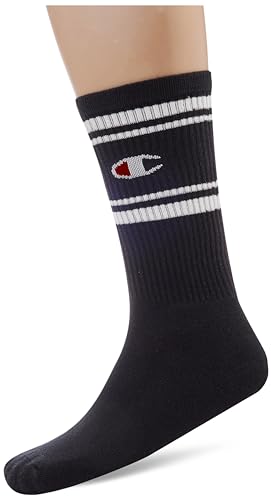 Champion Seasonal Socks 3PP C-Logo Crew, Schwarz, 39-42 EU (6-8 UK) Unisex - Erwachsene -FW23, Nero von Champion