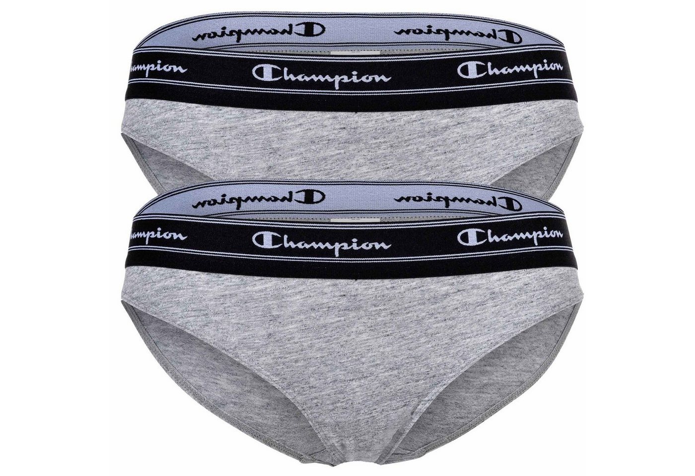 Champion Slip Damen Bikini-Slips, 2er Pack - Slips, Logo-Bund von Champion