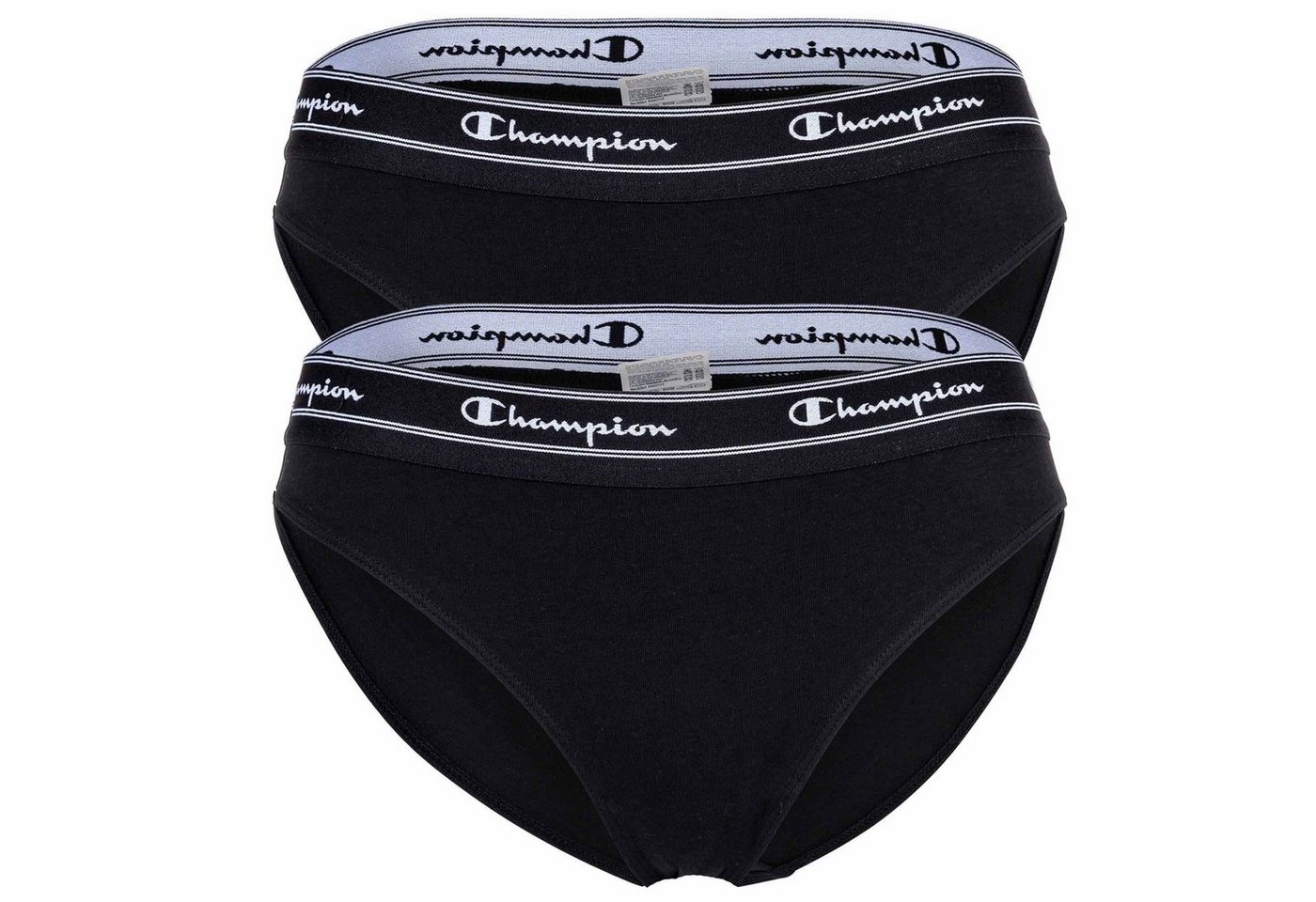 Champion Slip Damen Bikini-Slips, 2er Pack - Slips, Logo-Bund von Champion