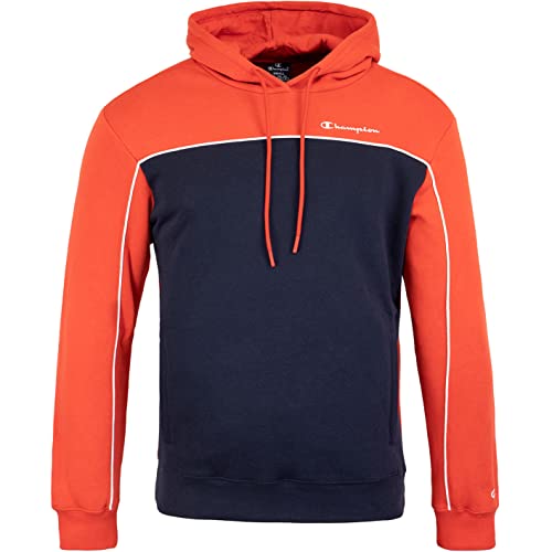 Champion Small Logo Hoody Navy red Größe XL von Champion