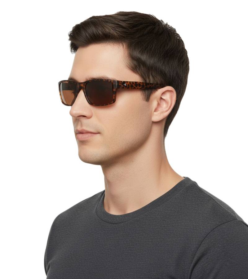 Champion Sonnenbrille Herren Freizeit-Brille polarisiert Urlaubs-Brille mit leicht Transparentem Rahmen CU514603 Braun von Champion