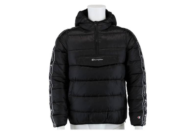 Champion Funktionsjacke Steppjacke Halfzip mit Kapuze schwarz Jungen von Champion