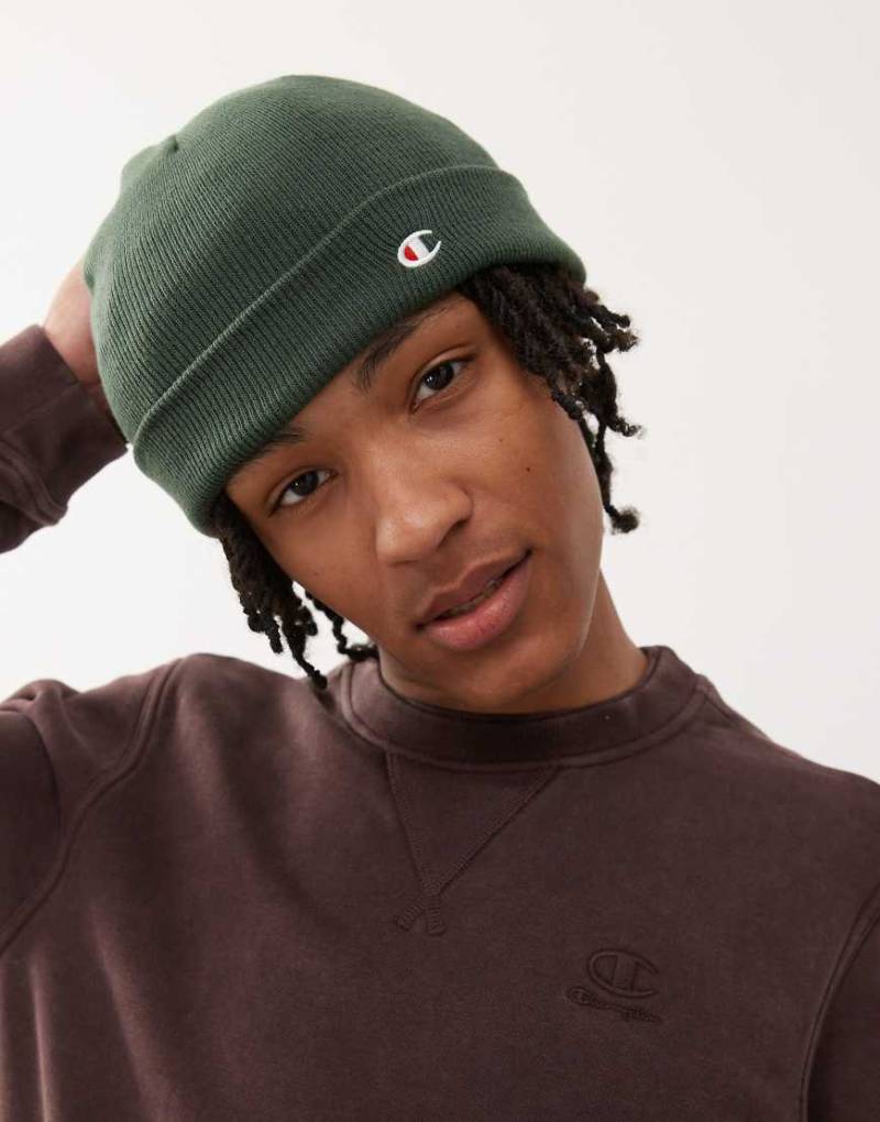 Champion - Strickmütze in Grün von Champion