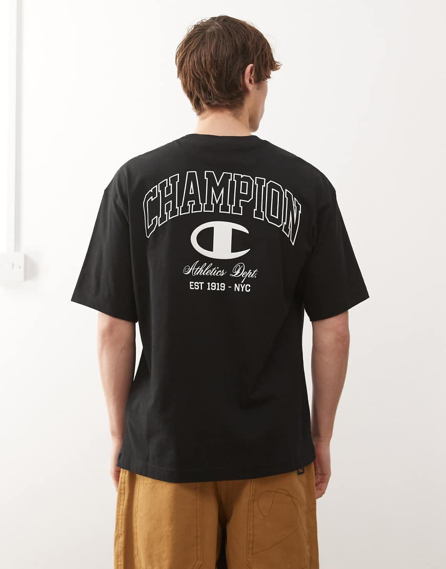 Champion - T-Shape - T-Shirt in Schwarz von Champion