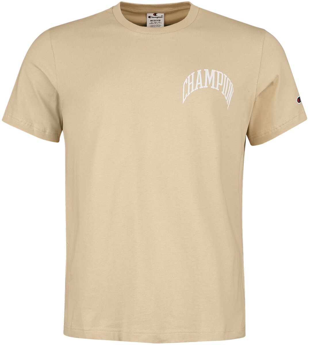 Champion T-Shirt - Crewneck T-Shirt - S - für Männer - Größe S - beige von Champion