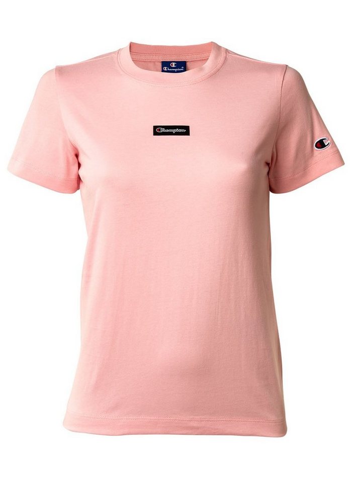 Champion T-Shirt Damen T-Shirt - Crewneck, Uni, Logo-Patch von Champion