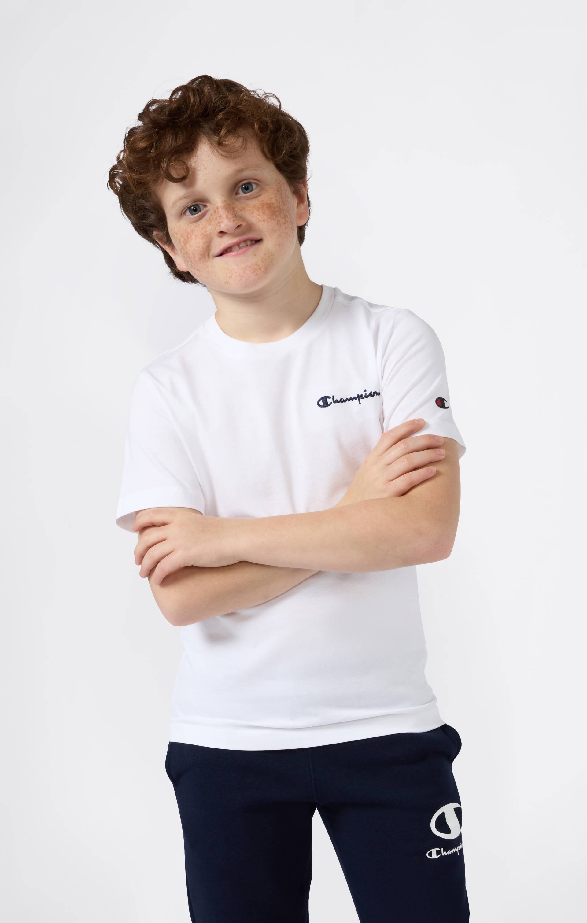 Champion T-Shirt "ICONS CONTRAST Crewneck T-Shirt" 1 tlg. sportlicher Stil, klassischer Schnitt, für Kinder von Champion