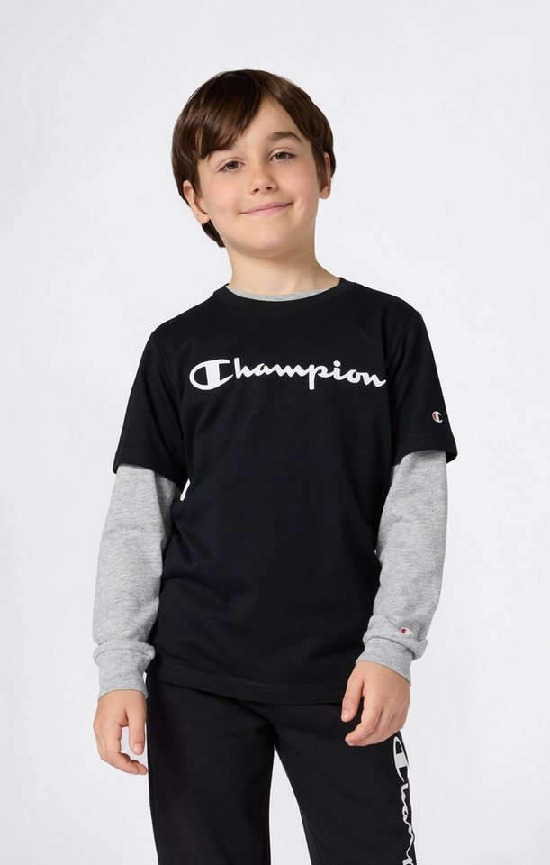 Champion T-Shirt SPORTWEAR T-SHIRT Standard Fit (1-tlg) sportlicher Stil, Kurzarm, für Kinder, aus Baumwolle von Champion