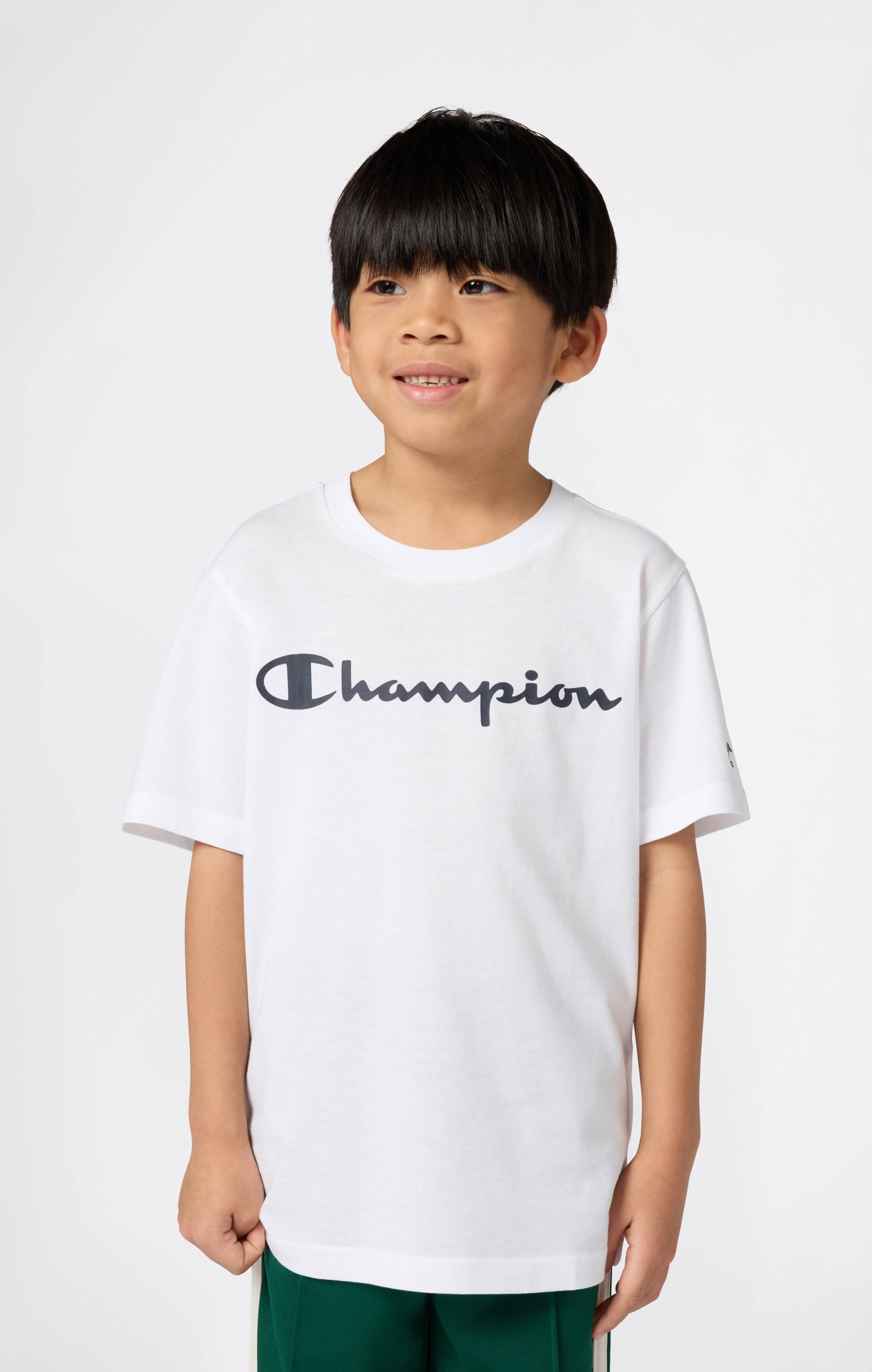 Champion T-Shirt "SPORTWEAR T-SHIRT Standard Fit" 1 tlg. sportlicher Stil, Kurzarm, für Kinder, aus Baumwolle von Champion