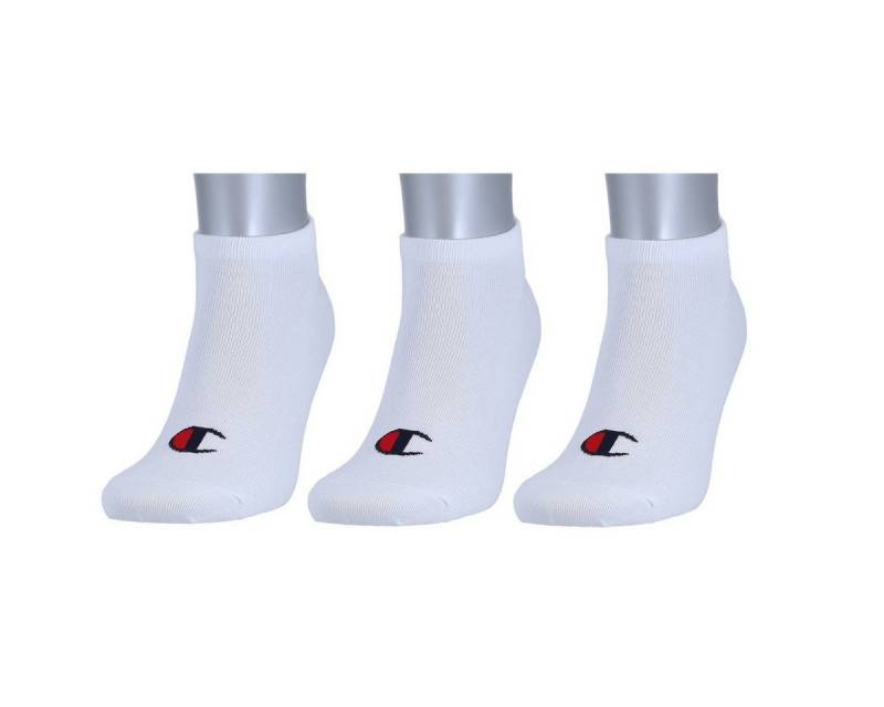 Champion Tennissocken (Baumwolle) Sneaker Schriftzug-Print weiss Herren - 3 Paar von Champion