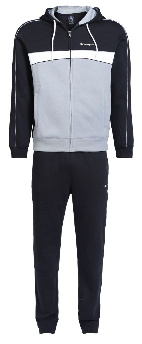 Champion Trainingsanzug - Hooded Full Zip Suit - S bis XXL - für Männer - Größe S - schwarz von Champion