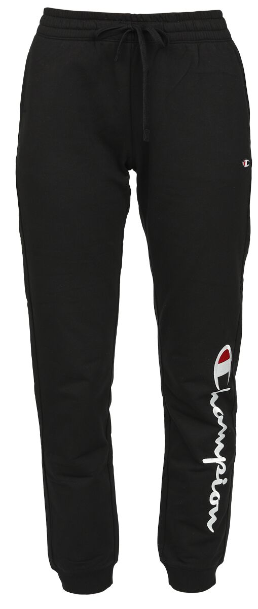 Champion Trainingshose - Rib Cuff Pants - XS bis S - für Damen - Größe XS - schwarz von Champion