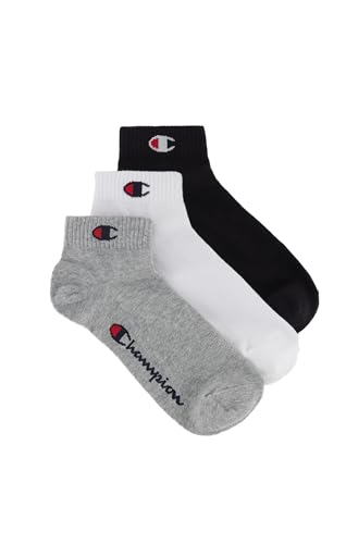 Champion Unisex Basics 3pk Quarter Socken, Hellgrau Meliert, 39-42 EU von Champion