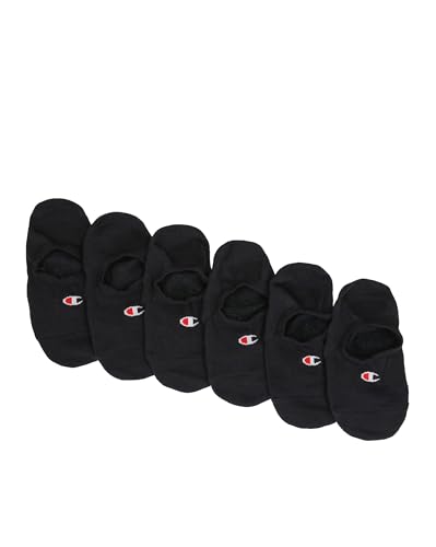 Champion Unisex Basics-Core 6pp Footie socken, Schwarz (KK001), 35-38 von Champion
