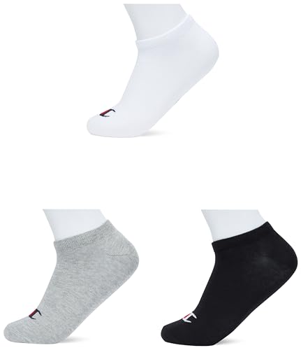 Champion Unisex Core 3pp Sneaker socken, Hellgrau Meliert, 39-42 von Champion