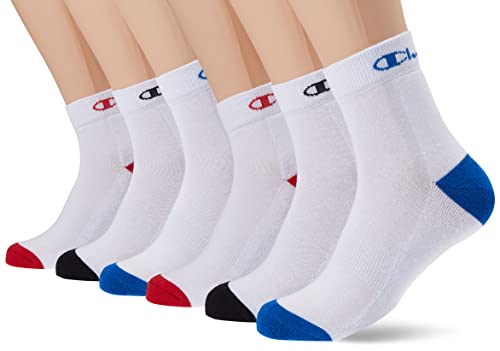 Champion Unisex Core Multicolor 3PP Quarter Freizeitsocken, Weiß, 35-38 (3er Pack) von Champion