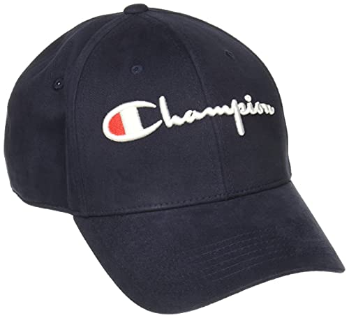 Champion Unisex-Erwachsene Köpermütze Baseballkappe, Marineblaues Vintage-Schriftzug, Einheitsgröße von Champion