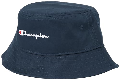 Champion Unisex Kinder Icons Accessories Junior Caps-805977 Light Woven Cotton Twill Small Script Logo Fischerhut, Marineblau, L-XL von Champion