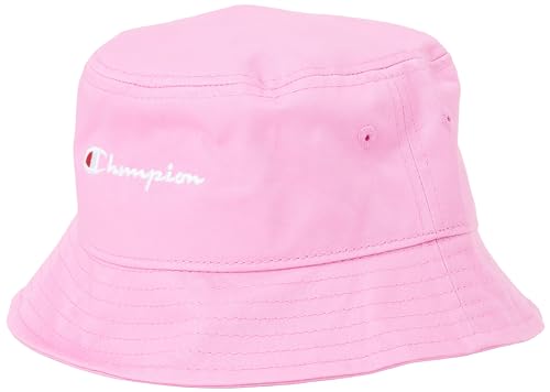 Champion Unisex Kinder Icons Accessories Junior Caps-805977 Light Woven Cotton Twill Small Script Logo Fischerhut, Rosa Cyclamino, S-M von Champion
