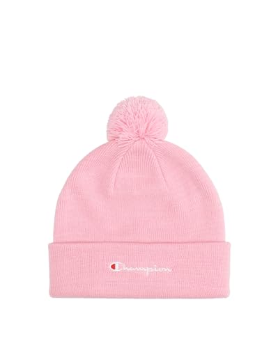 Champion Unisex Kinder Junior Caps (806071) -Recycled Acrylic Knitted Yarn Script Logo Td Pom Baby mütze, Rosa (PS146), One Size von Champion