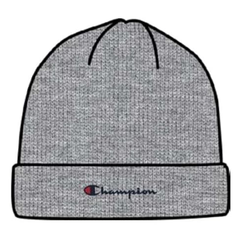 Champion Unisex Kinder Junior Caps-802419 Beanie-Mütze, Hellgrau meliert, Einheitsgröße von Champion