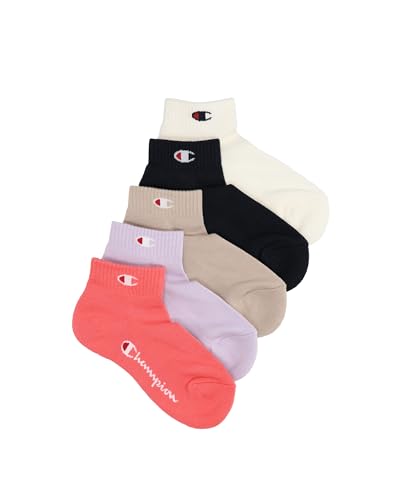 Champion Unisex Kinder Socks Seasonal Junior (U30078) -C-Logo 5pp Quarter Füßlinge, Rosa (WW003), 31-34 von Champion