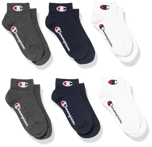 Champion Unisex – Kinder und Jugendliche Core Socks Junior 6PP Quarter Innensocken, Marineblau, 31-34 Champion Unisex – Kinder und Jugendliche Core Socks Junior 6PP Quarter Innensocken, Marineblau, 31-34 von Champion