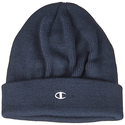 Champion Unisex-Kinder und Jugendliche Junior Knit C-Logo Beanie-Mtze, Marineblau, Einheitsgröße für alle von Champion