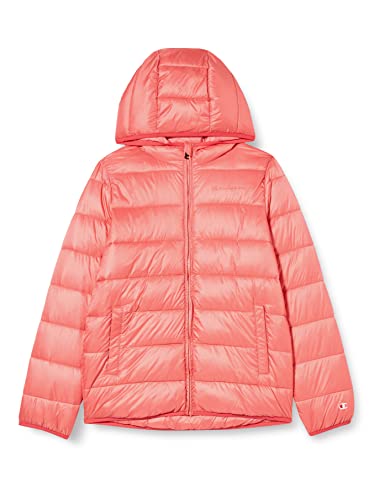 Champion Unisex-Kinder und Jugendliche Outdoor-Small Script Logo Jacke, Intensives Rose, 5-6 Jahre von Champion