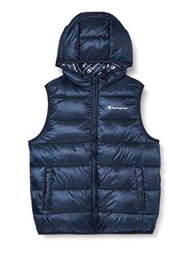 Champion Unisex-Kinder und Jugendliche Outdoor-Small Script Logo Vest Anzug Weste, Marineblau, 7-8 Jahre von Champion