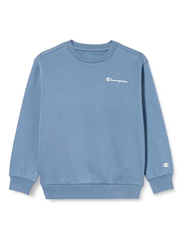 Champion Unisex-Kinder und Jugendliche Rochester 1919 Eco Future K-Organic Cotton Fleece Crewneck Sweatshirt, Denim Chiaro, 11-12 Jahre von Champion