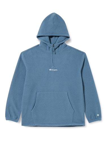 Champion Unisex-Kinder und Jugendliche Rochester 1919 Eco Future K Recycle Polar Half Zip Kapuzenpullover, Denim Chiaro, 15-16 Jahre von Champion