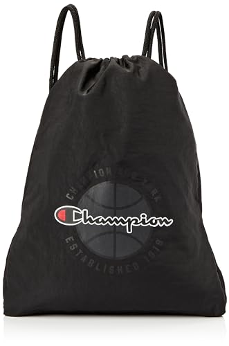 Champion Unisex Lifestyle Bags Modern Basketball-805952 Heavy Crinkle Nylon Turnbeutel, Schwarz (Kk001) von Champion