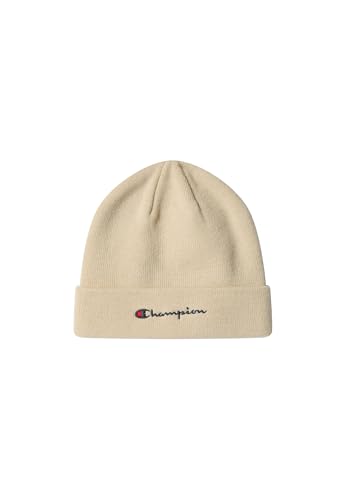 Champion Lifestyle Caps (806064) - Recycled Acrylic Knitted Yarn Embroidered Script Logo Mütze, Grau Silber (SVL), Einheitsgröße Unisex - Erwachsene FW24, Silbergrau (SVL), One Size von Champion
