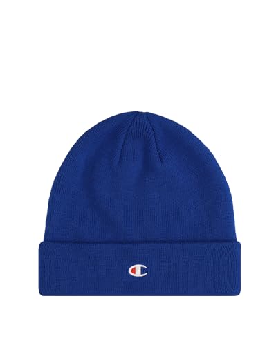 Champion Unisex Lifestyle Caps (806065) -Recycled Acrylic Knitted Yarn Embroiedered C-Logo Beanie-Mütze, Blau (BS008), One Size von Champion