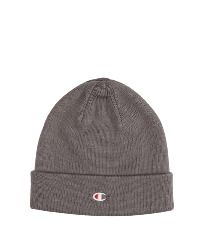 Champion Unisex Lifestyle Caps (806065) -Recycled Acrylic Knitted Yarn Embroiedered C-Logo Beanie-Mütze, Grau (ES072), One Size von Champion