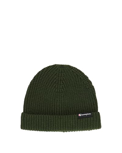 Champion Unisex Lifestyle Caps (806068) -Recycled Acrylic Knitted Yarn Small Script Logo Beanie-Mütze, Grün (GS508), One Size von Champion