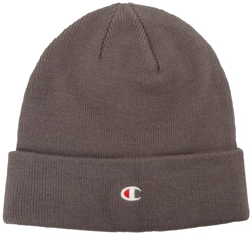 Champion Unisex Lifestyle Caps-802406 Beanie-Mütze, dunkelgrau, One Size von Champion