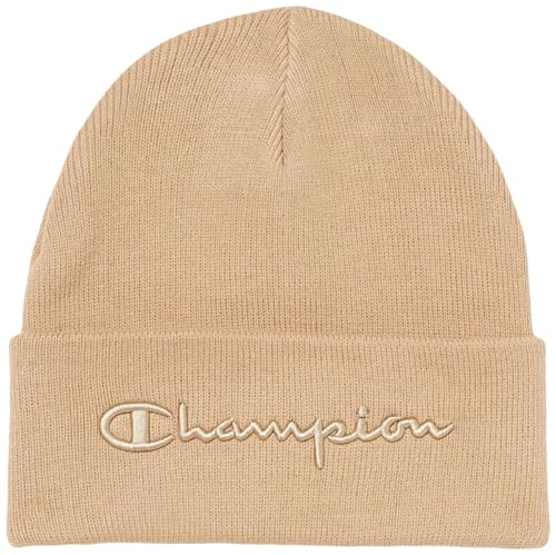 Champion Unisex Lifestyle Caps-802416 Beanie-Mütze, sandbraun, One Size von Champion