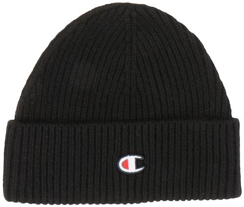 Champion Unisex Lifestyle Caps-802418 Beanie-Mütze, Schwarz, One Size von Champion