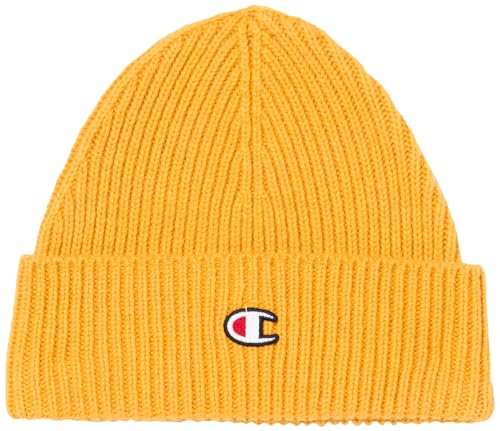 Champion Unisex Lifestyle Caps-802418 Beanie-Mütze, senfgelb, One Size von Champion