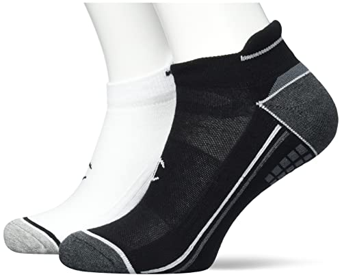 Champion Unisex Seasonal 2PP Performance Ghost Sportsocken, Schwarz & Weiß, 43-46 (2er Pack) von Champion