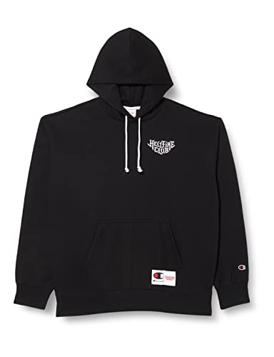 Champion Unisex X Stranger Things Felpa Con Cappuccio Kapuzenpullover, Schwarz (Kk006), XL von Champion