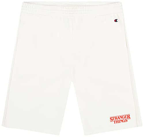 Champion Unisex X Stranger Things Pantaloncini Bermuda Bermudas, Weiß, M von Champion