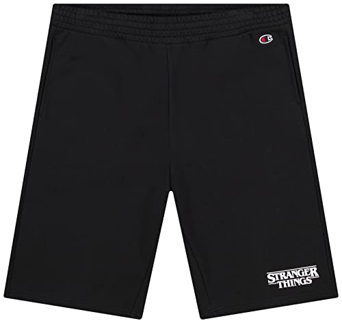 Champion Unisex X Stranger Things Pantaloncini Bermuda Bermudas, Schwarz, XL von Champion