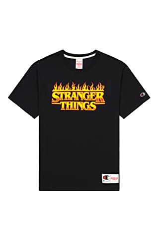 Champion Unisex X Stranger Things T-Shirt, Schwarz KK007, M von Champion