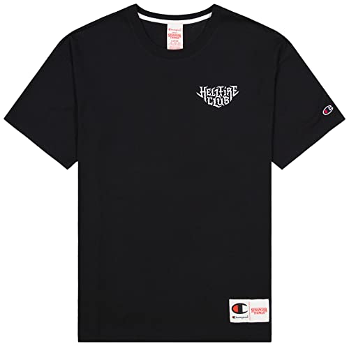 Champion Unisex X Stranger Things T-Shirt, Schwarz KK008, M von Champion