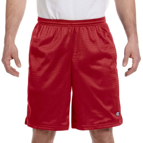 Champion lange Netz-Shorts für Herren mit Taschen - Gelb - Groß von Champion